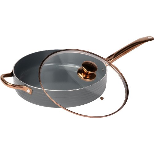 NONSTICK PAN WITH LID  LT1271 28CM (ΒΑΘΥ)